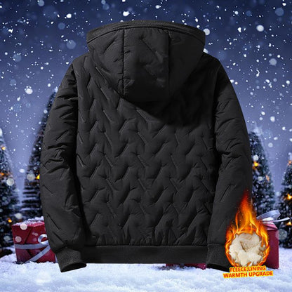 Men’s Warm Hooded Lamb Wool Jacket – Winter Puffer Coat