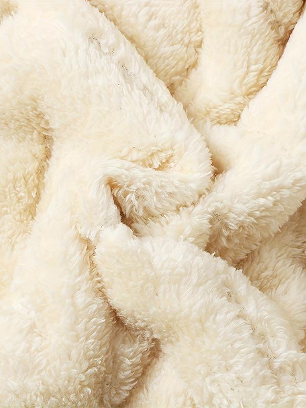 Men’s Warm Hooded Lamb Wool Jacket – Winter Puffer Coat