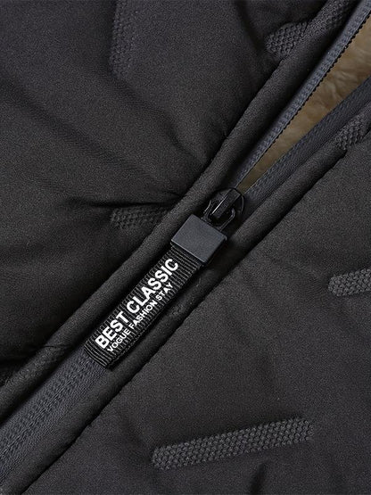 Men’s Warm Hooded Lamb Wool Jacket – Winter Puffer Coat